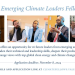 Yale Jackson School Of Global Affairs Emerging Climate Leaders Fellowship